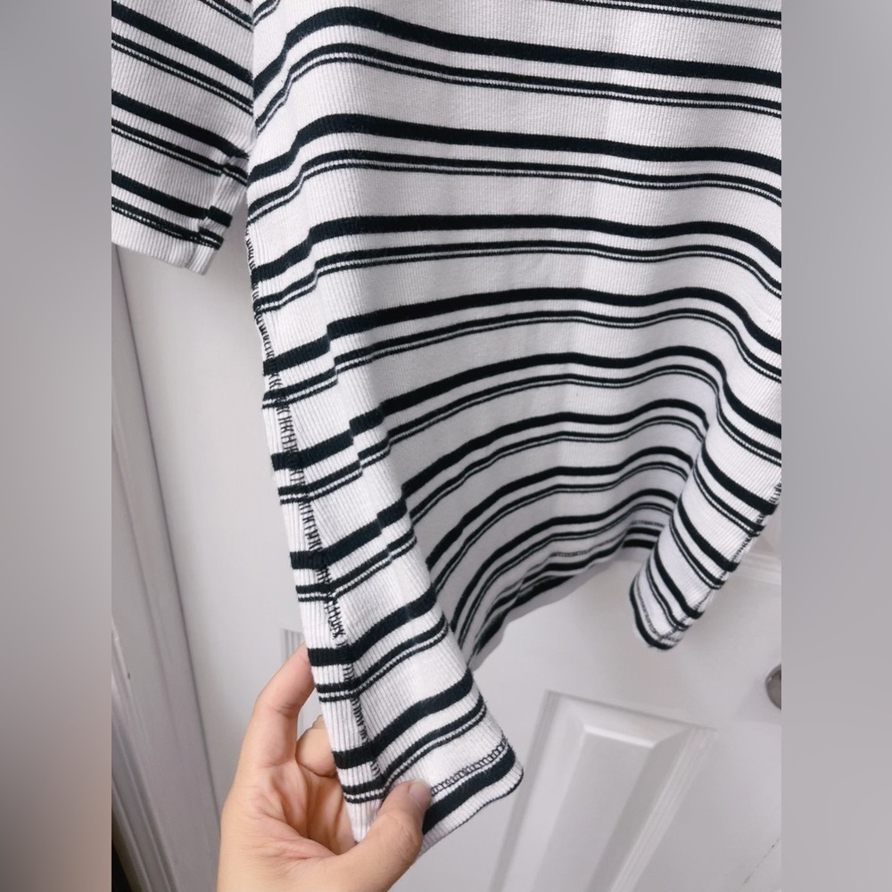 MAEVE ANTHROPOLOGIE MOCK NECK RIBBED BLOUSE TOP XS - Picture 9 of 14
